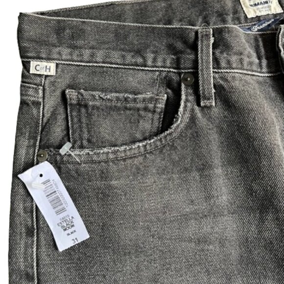 Citizens of Humanity NWT Estella High Rise Ankle Flare Jeans Black Moon Size 31 - Picture 2 of 16